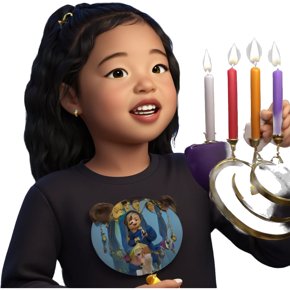 girl holding jewelry with candle emoji