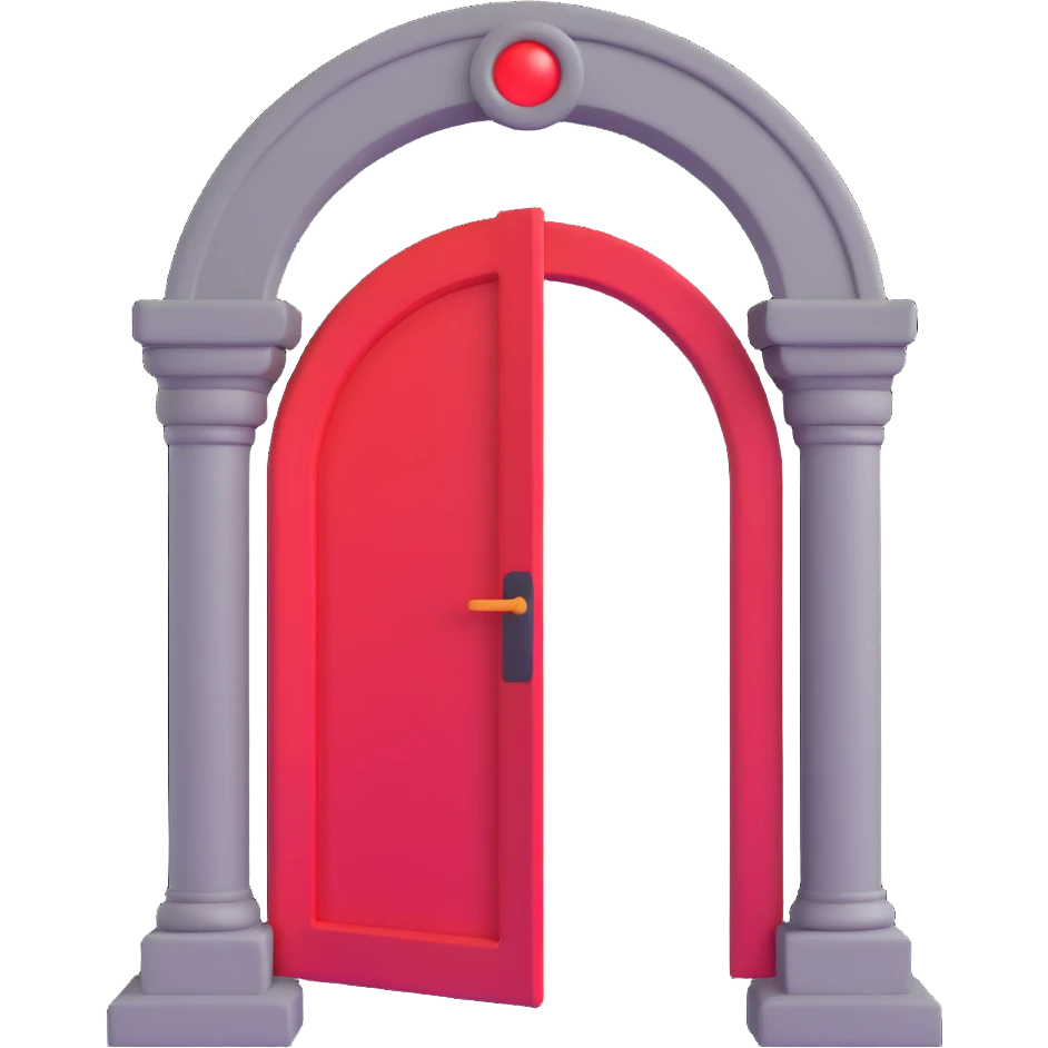 red portal emoji