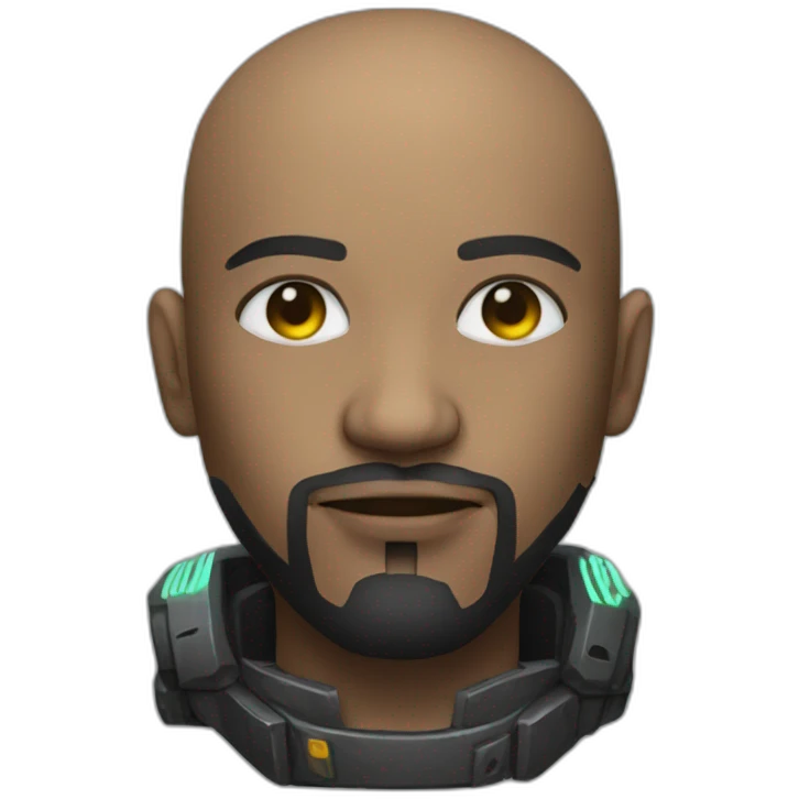 Botão de força cyberpunk emoji