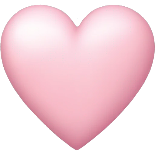 light pink heart  emoji