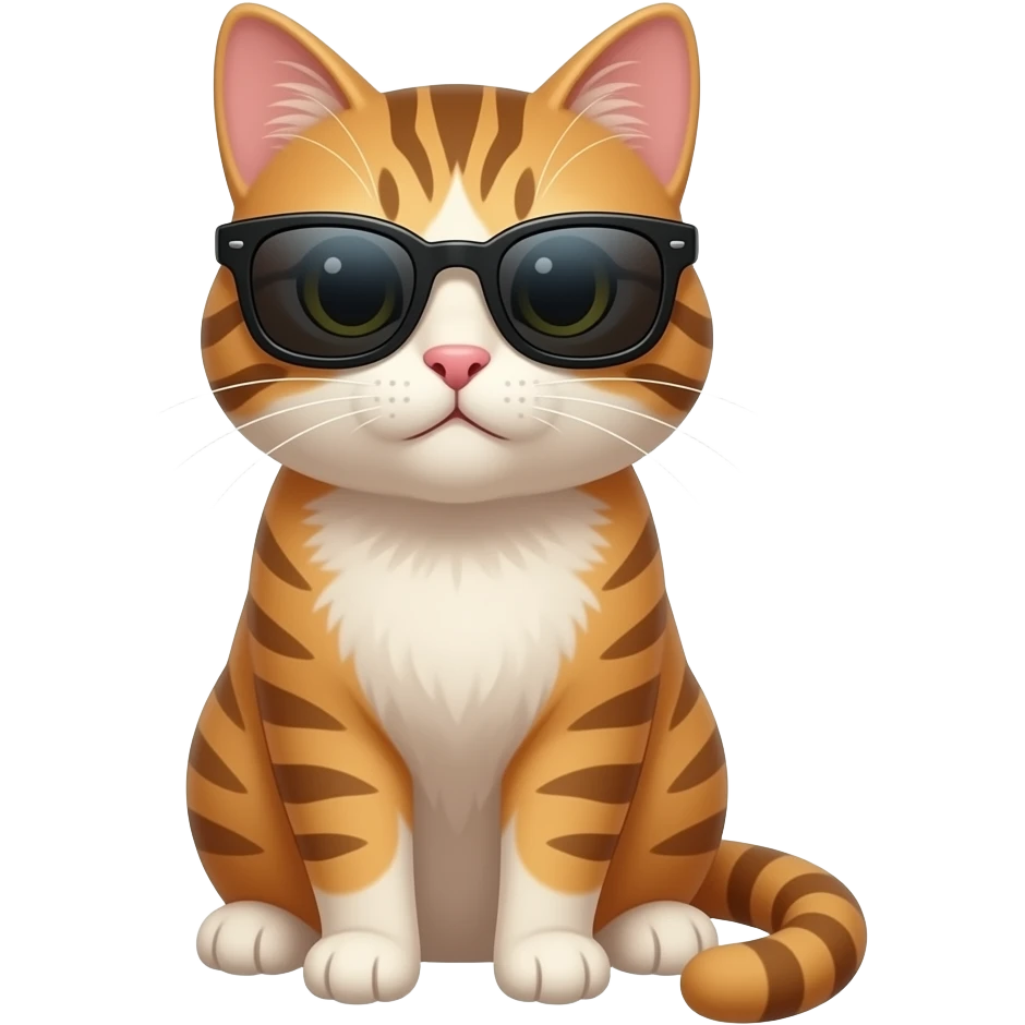 Cat wearing sunglasses emoji