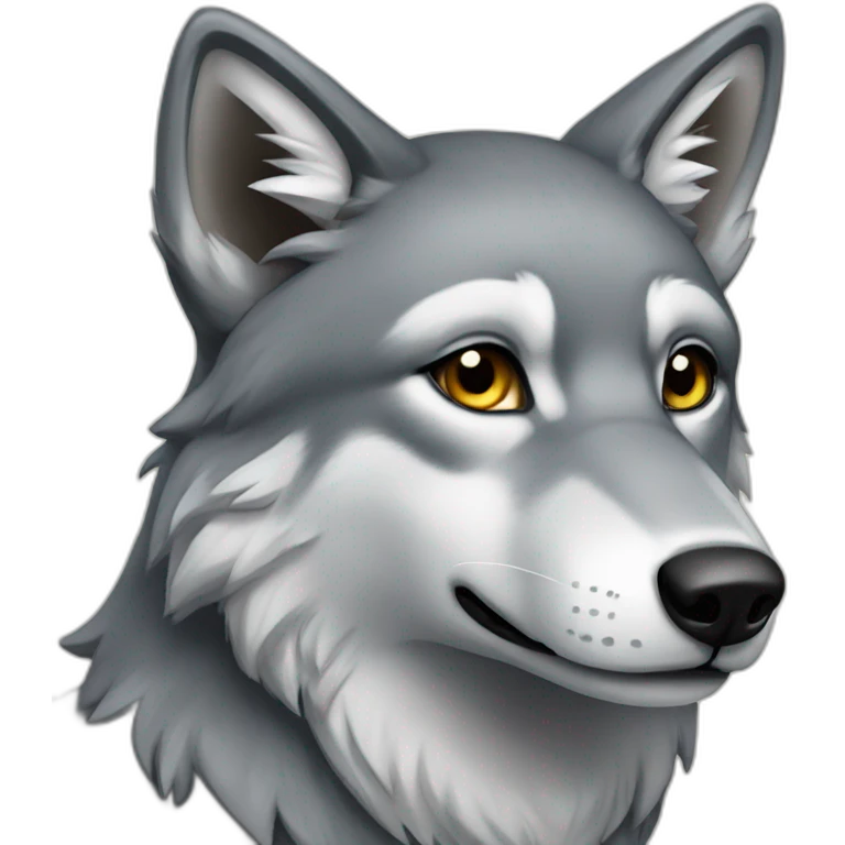 Female grey wolf  emoji