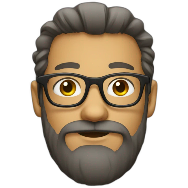 glasses beard emoji