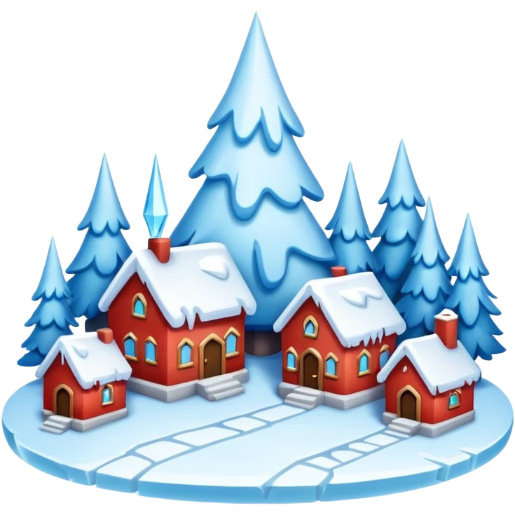 frozen houses emoji