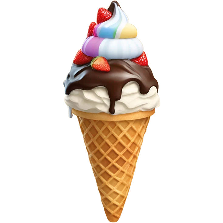 Ice cream scoop in the city emoji