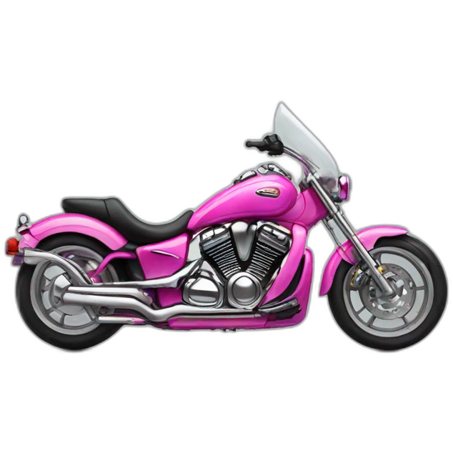 drag motorbike with pink nitroglycerin emoji