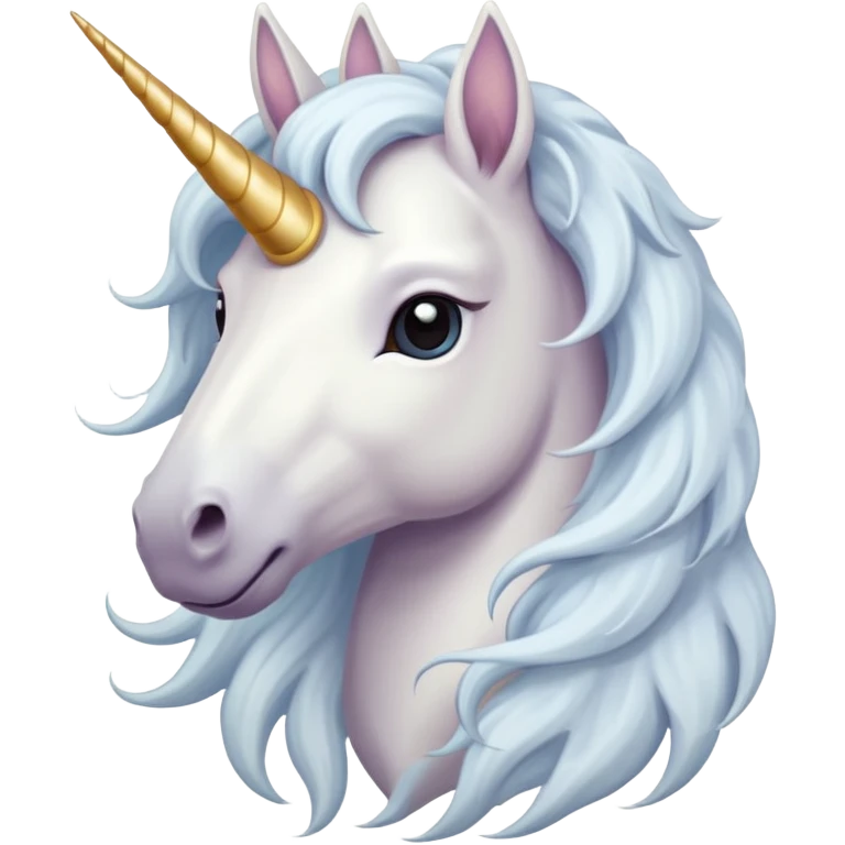 Unicornio palido emoji