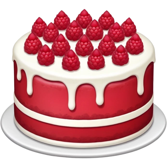 raspberry cake emoji