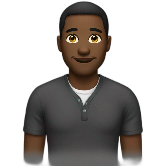 black man emoji
