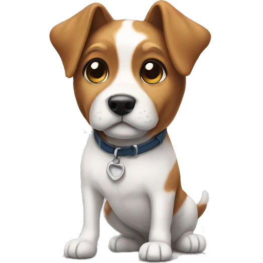 Dog wearing shoes emoji