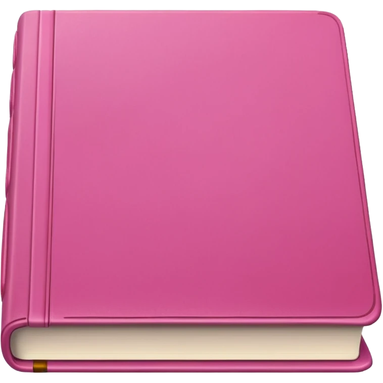 pink book without face emoji