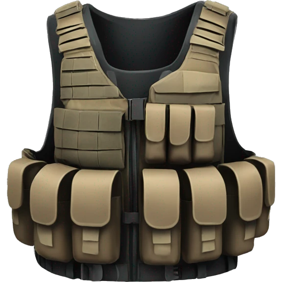 black Tactical gear only vest without too many pocket emoji