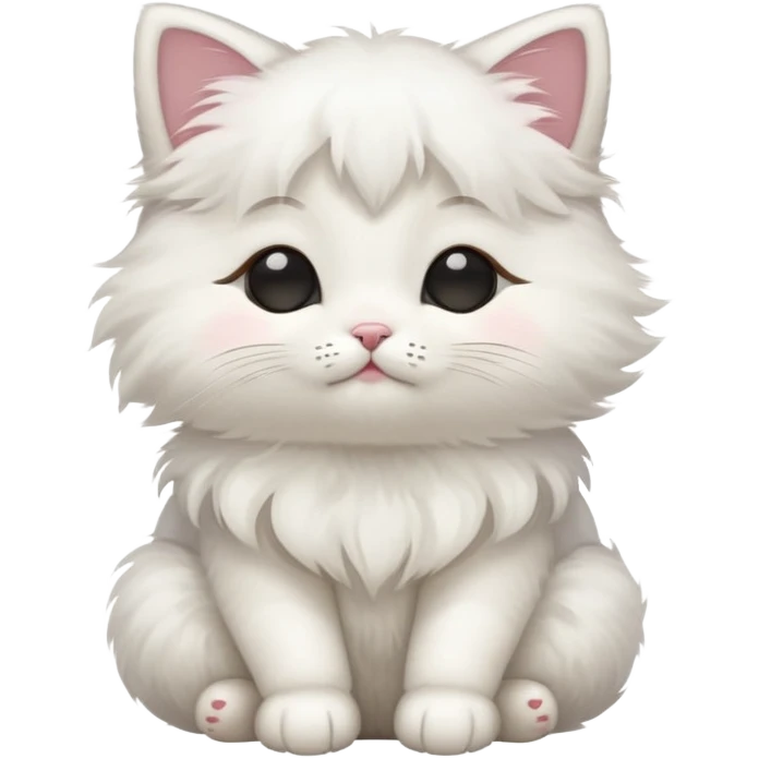 Meimei kitten sitting with eyes closed emoji