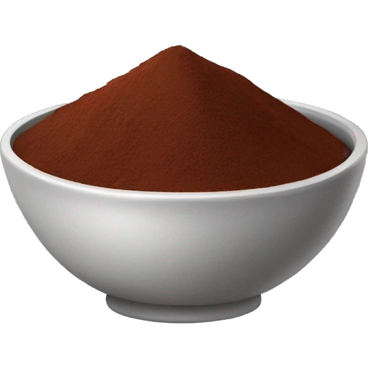 bowl of cocoa powder emoji