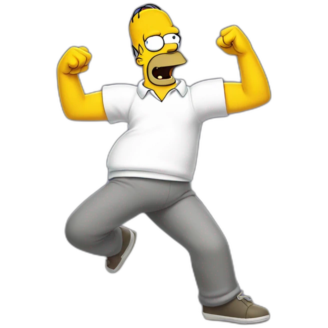 homer simpson dancing emoji