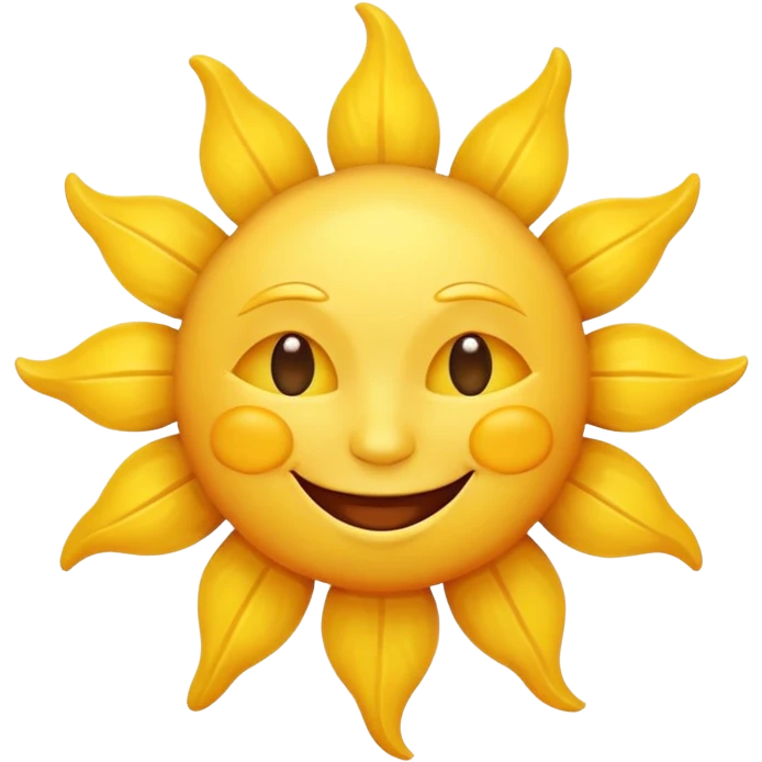 smiling sun emoji emoji