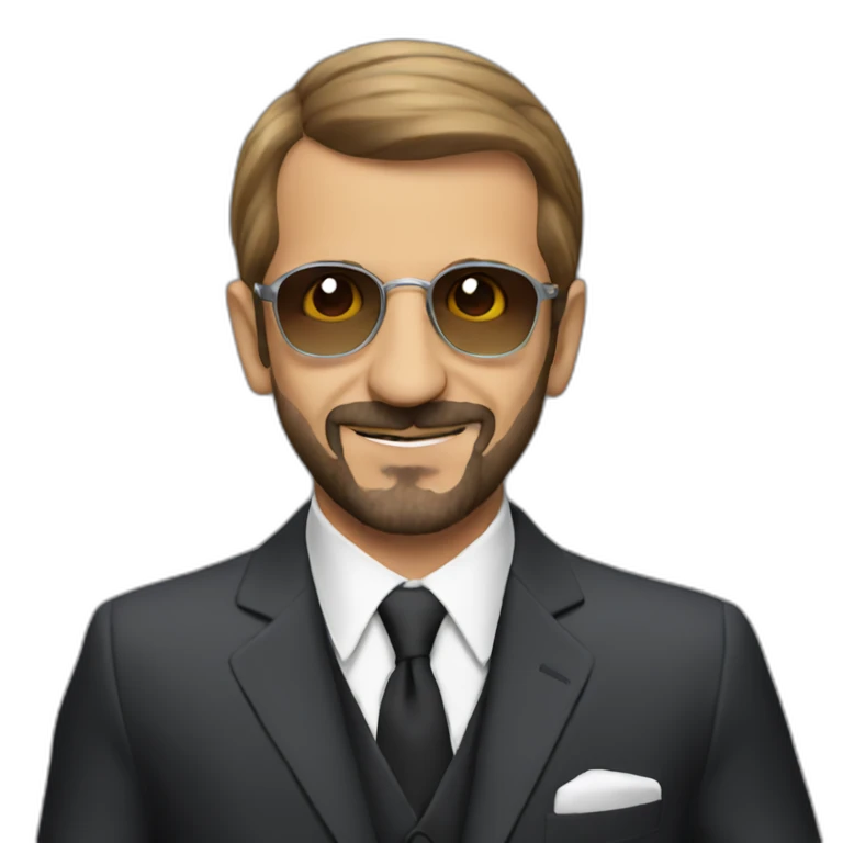 Ringo Starr in the suit emoji