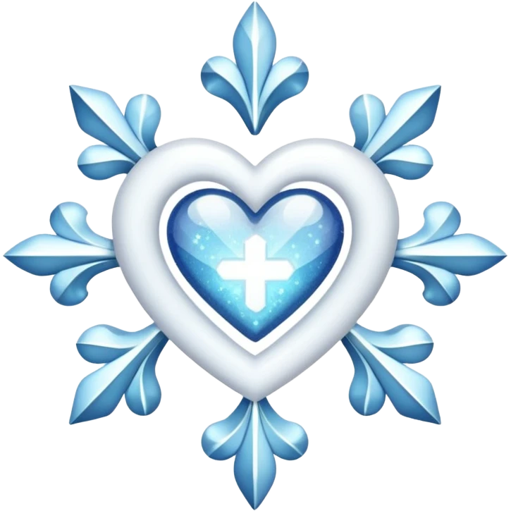 glitter white symbol of health emoji