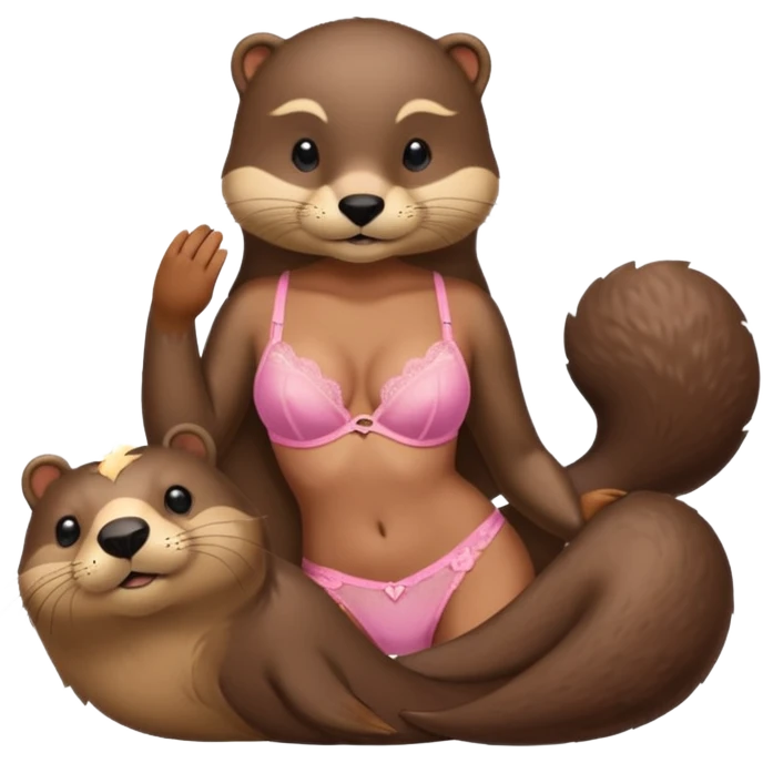 Victoria secret otter model emoji