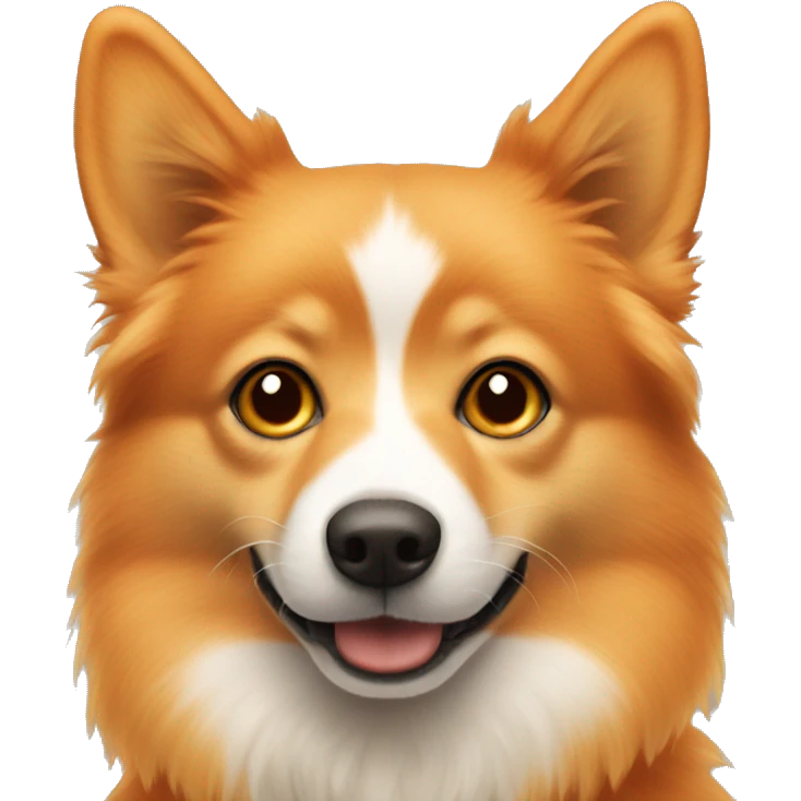 orange spitz with beige nose emoji