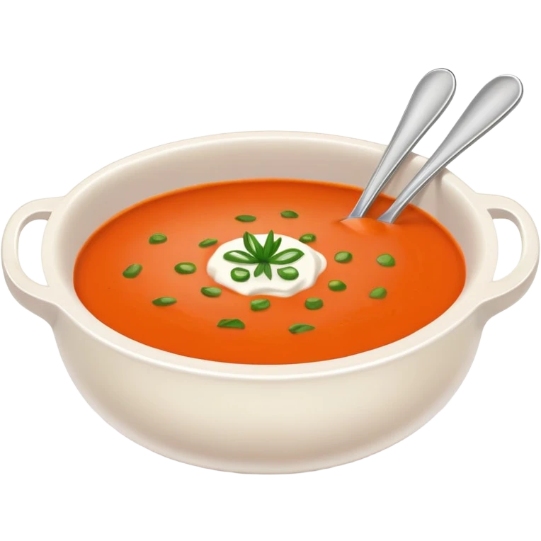 Bowl of tomato bisque  emoji