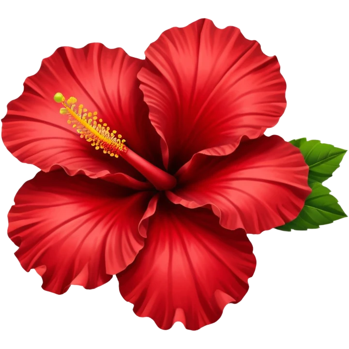 A hibiscus flower emoji