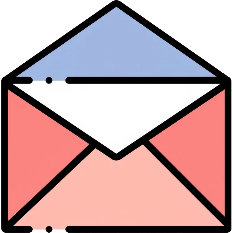 thank you note with envelope emoji