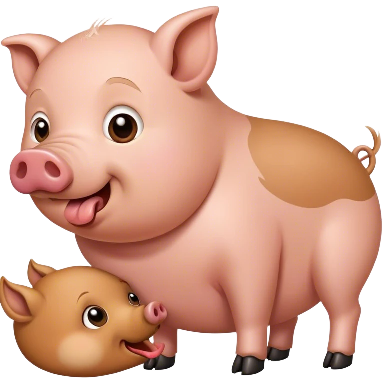 pig bite dog emoji