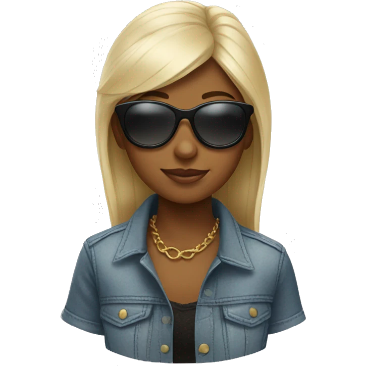 Girl with sunglasses  emoji