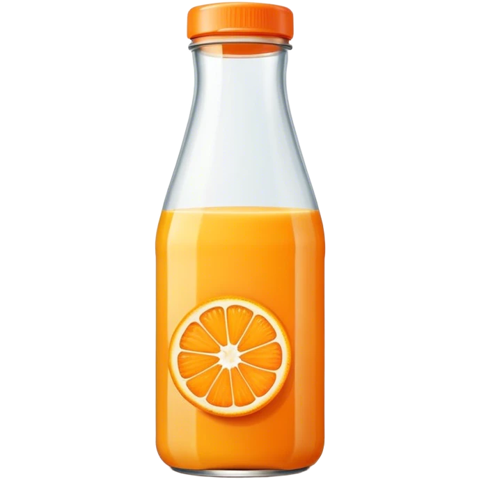 Orange juice bottle emoji