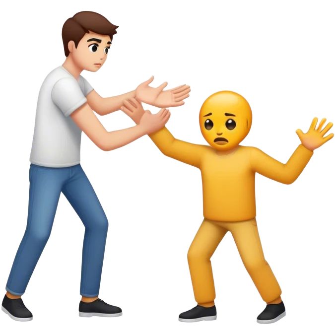 Someone trying to stop you from becoming a designer emoji