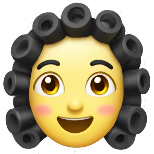 plastic Velcro Curlers emoji