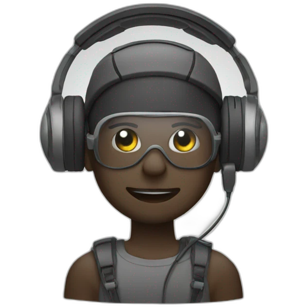 mzn with headset emoji