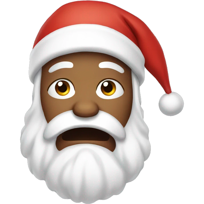 Crying Santa Claus   emoji