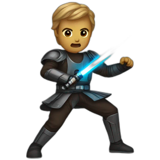 Lightsaber combat emoji