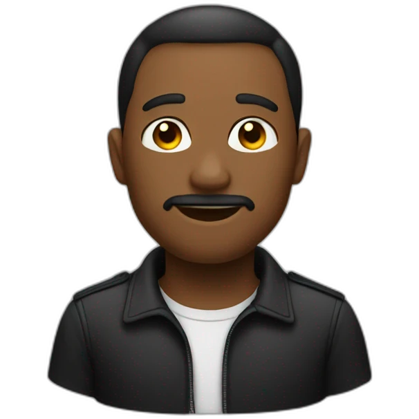 Homme noir  emoji