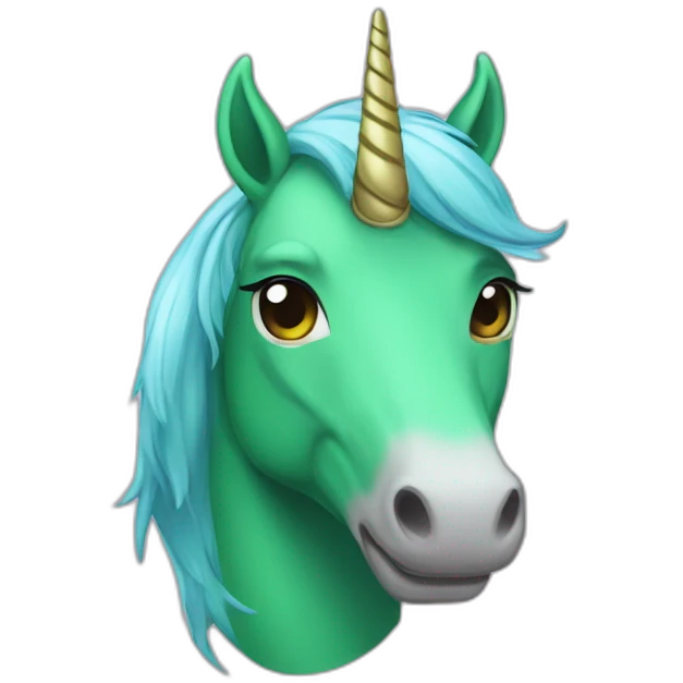 licorne verte emoji