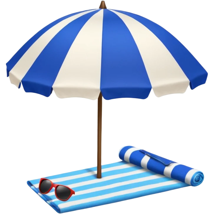 
beach vacation equipment emoji