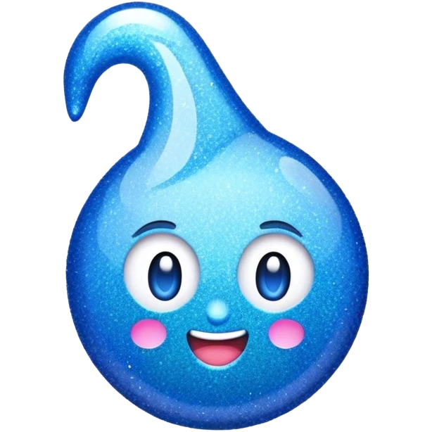 blue gliter emoji