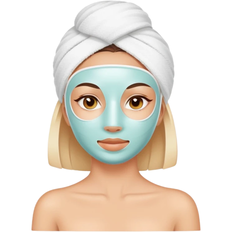 girl with spa mask emoji