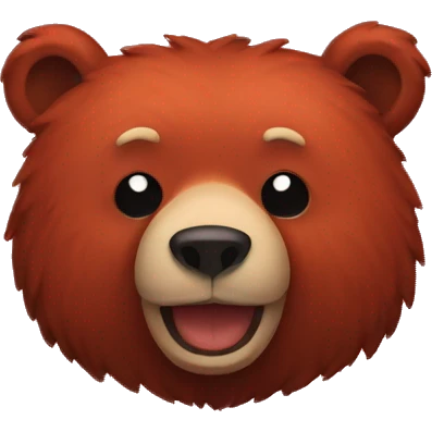 red bear emoji