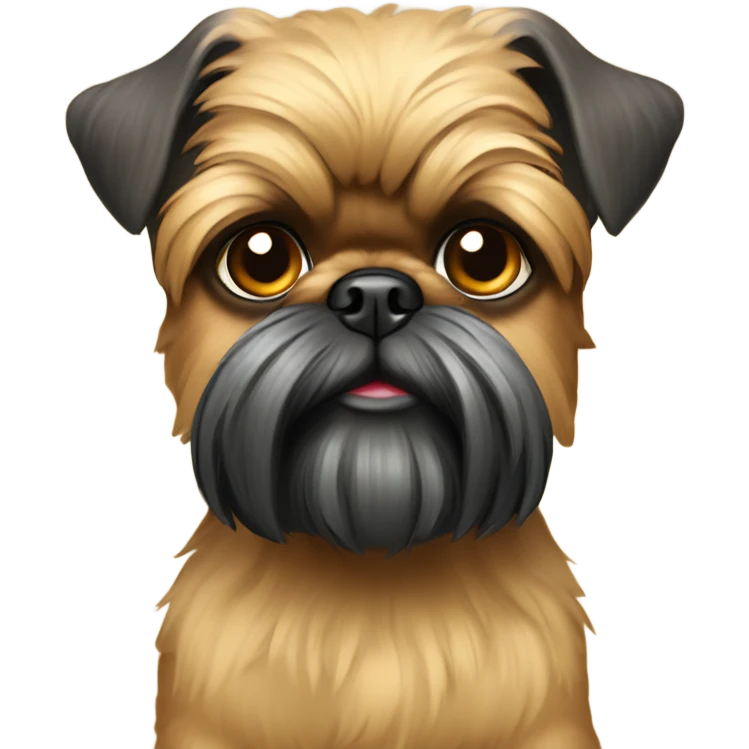 Tan New Year’s Brussels Griffon  emoji