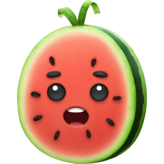 Watermelon with legs emoji