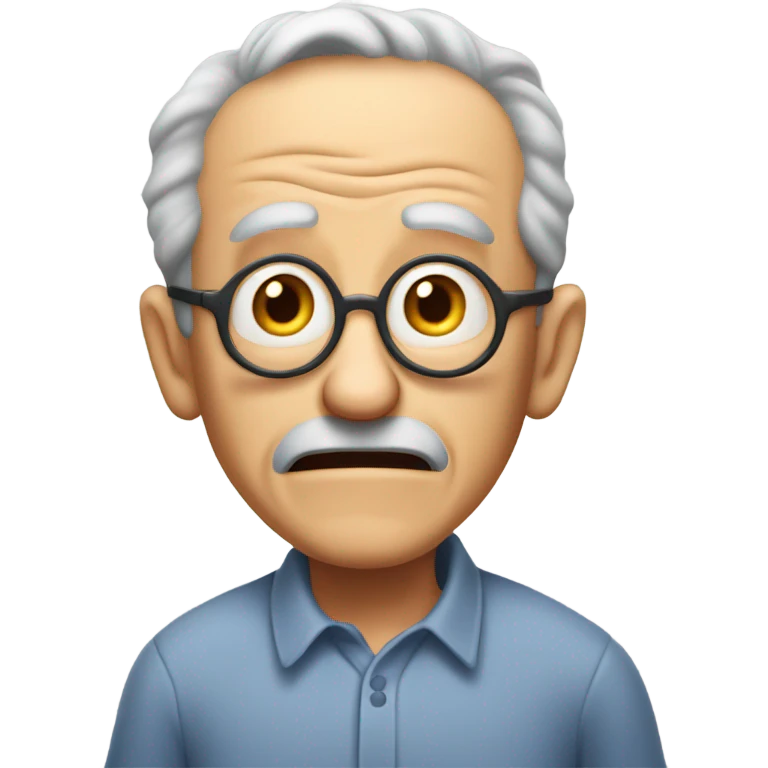  Old man farting emoji