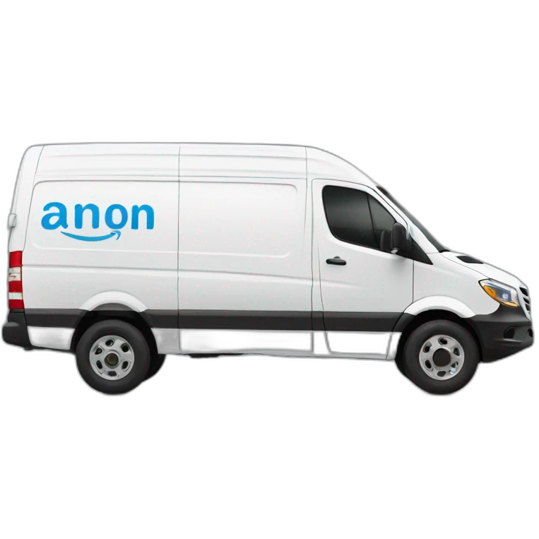 sprinter van WITH AMAZON LOGO emoji