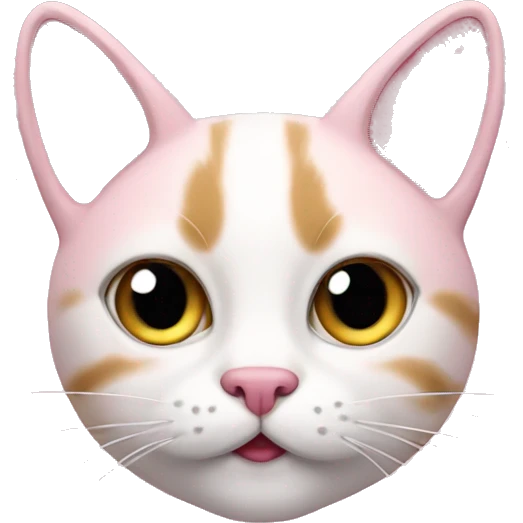 Cat pink emoji