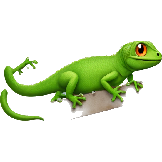 lizard with shoes emoji