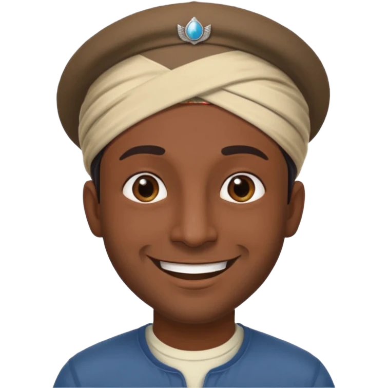 Indian guy saying cap  emoji