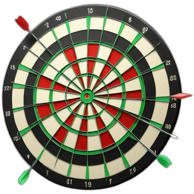 Darts target emoji