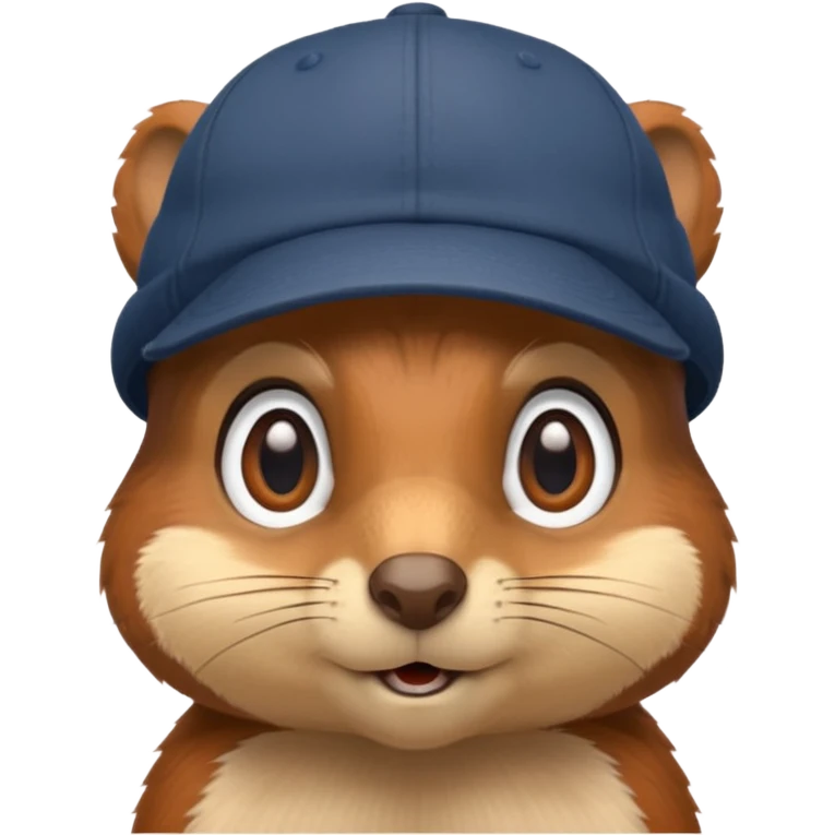Ardilla con gorra  emoji